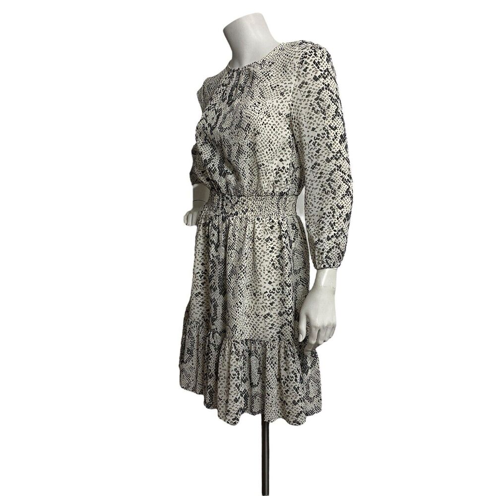 J.Crew Factory Animal Python Snake Print Smocked … - image 8
